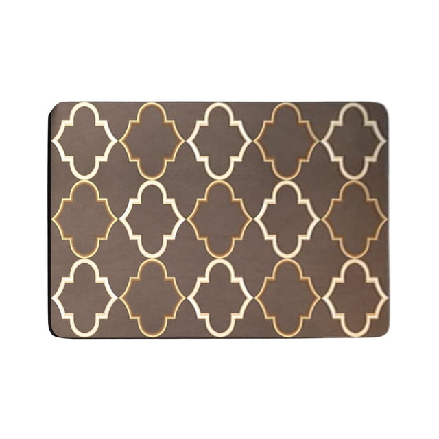 Diatomaceous Earth Bathroom Floor Mat 40 cm x 60 cm Quick Drying Absorbent Non Slip With Polyester Fiber Surface