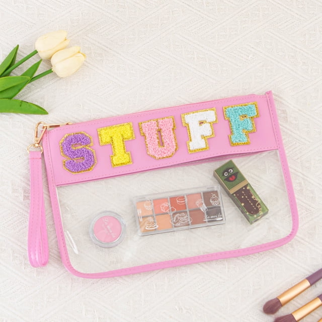 Snack Storage Bag | Transparent Zipper Pouch Waterproof Handheld Makeup Bag Portable Toiletry Organizer for Travel Cosmetics Snacks Toiletries Storage