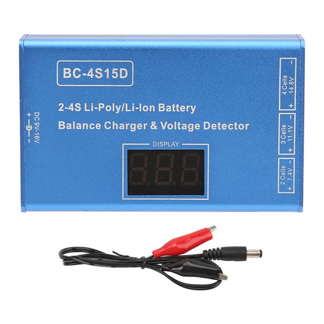 HLONK RC Balance Charger Profession RC Battery Chargers RC Balance Charger High Accurate Battery Charger With Voltage Display For 2S 3S 4S 25W Model Airplane