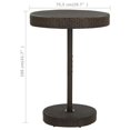 thumbnail image 4 of vidaXL 5 Piece Garden Bar Set with Cushions Poly Rattan Brown, 4 of 5