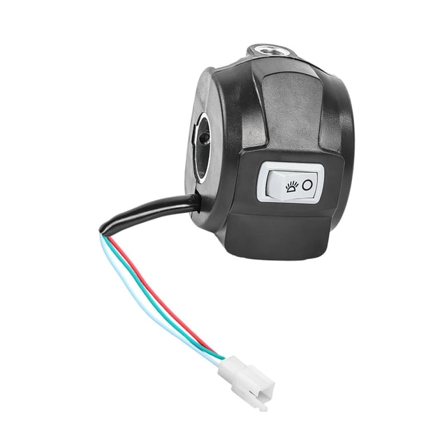 Lipstore Electric Bicycle Headlight Turn Switch Button Replaces Easy to Install Spare Parts Handlebar Control Switch for Tricycle Right
