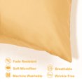 thumbnail image 3 of PiccoCasa 2 Pcs Satin Pillowcase Zippered Silky Sateen, Non-Standard Champagne, 3 of 9