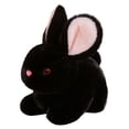 thumbnail image 1 of Q-630 Black Fluffy Bunny Plush Toy Small Stuffed Rabbit Doll Children Gifts Decor 15Cm High Soft Material, 1 of 9