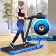 thumbnail image 1 of Patiojoy 2 in 1 Folding Treadmill Electric Running Machine with Bluetooth Speaker Control APP Blue, 1 of 5
