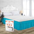 thumbnail image 1 of SGI Bedding 10 Inch Wrap Around Bed Skirt | Microfiber Bed Skirt | Fade Resistant, Wrinkle Free, Anti-static, Decorative, Extra Storage Space, Clutter-Free | Full, Turquoise Blue, 1 of 6