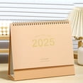 thumbnail image 1 of Meitianfacai 2025 Mini Desk Calendar Mini Standing Calendar 2025 Flip Calendar For Desk 2025 Standing Flip Desktop Calendar Desk Calendar Planner Office Calendar For Home, Khaki, 1 of 6