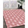 thumbnail image 3 of Ahgly Company Tapis d'Intérieur Lavable à la Machine, Carré, Transitionnel, Rose, Tapis de Zone, 7 Pieds Carré, 3 of 7