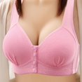 thumbnail image 2 of Cathalem Double Support Wireless Bra Demi Padded Bralette Wireless Comfo,Pink 36, 2 of 3