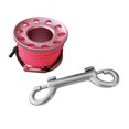 thumbnail image 4 of Reel Visibility Durability Technical Divers Impact-resistant Spool Hook Service Life Operation Finger Diving Portable Black Pink, 4 of 9