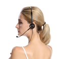 thumbnail image 4 of DEWIN Call Center Headset with Mic Rear Mounted Noise Canceling Customer Service Headset 3.5mm, 4 of 14