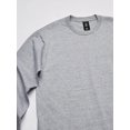 thumbnail image 2 of Hanes Men's Beefy Long Sleeve Shirt, Light Steel, M, 2 of 5
