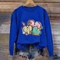 thumbnail image 4 of EGNMCR Easter T-Shirt Imprimé T-Shirts Graphiques pour Femmes Chemises pour Femmes Col Rond Easter Haut Imprimé à Manches Longues Chandails T-Shirts pour Femmes, 4 of 5