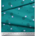 thumbnail image 1 of Soimoi Green polyester Crepe Fabric Scared Geometric Galaxy Print Fabric by the Yard 42 Inch Wide, 1 of 3