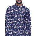 thumbnail image 4 of Atasi Cotton Slub Printed Fashion For Men Asymmetric Button Down Kurta For Men, 4 of 5