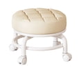 thumbnail image 1 of Tabouret Bas Roulant avec Roues, Siège Multifonction pour Maison/atelier, Blanc, 1 of 2