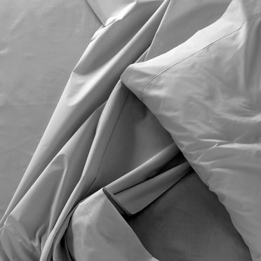 Bamboo Sheet Set, Hypoallergenic, Twin Size, Pale Grey
