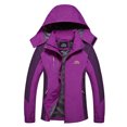 thumbnail image 1 of Innerwin Manteau Imperméable Veste Homme Ski Neige Boutons Extérieur Femme Violet 2TG, 1 of 2