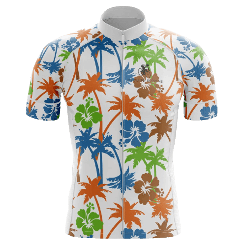 Flower/Palms Men's Cycling Jersey - 3XL