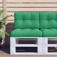 thumbnail image 1 of vidaXL Pallet Cushions 2 pcs Green Fabric, 1 of 5
