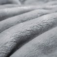 thumbnail image 4 of Nestl Ultra Plush Heavy Thick Raschel Imitation Mink Bed Blanket, 82 x 102, Silver, 4 of 5