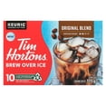 thumbnail image 1 of Tim Hortons Brew Over Ice Original Blend Medium Roast Coffee Pods, Single-Serve K-Cups, Keurig Compatible, Smooth & Balanced Flavour, 10 Count, 1 of 2