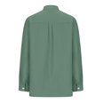 thumbnail image 4 of Yuyuzo Womens Fall Business Casual Tops Long Sleeve Button down Blouses Loose Basic Going out Tops, 4 of 5