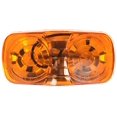 thumbnail image 2 of Grote Industries Clearance Light 46793 Incandescent; Rectangular; Amber Lens; White Polypropolene Housing, 2 of 4