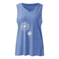 thumbnail image 4 of Jovati Camisole Décontractée à Col en V pour Femmes, Sans Manches Imprimée en Mélange Coton-Polyester, Tissu Extensible Doux, Longueur Régulière, Lavable à la Machine, Haut d'Été Respirant, 4 of 4