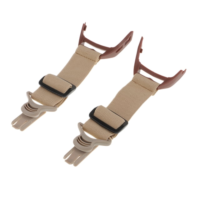 jinwen 2 Pcs Replacement Adjustable Elastic Straps For FAST Locust Shooting Glasses Beige