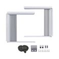 thumbnail image 4 of Adjustable Window AC Side Panels for Insulation, ABS Frame with PVC Louvers, Blocks Noise/Drafts, White, 4 of 4