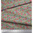 thumbnail image 2 of Soimoi Rayon Fabric Leaves & Floral Artistic Decor Fabric Printed Yard 56 Inch Wide, 2 of 5