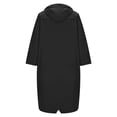 thumbnail image 4 of Pitauce Ponchos de Pluie Longs à Capuche pour Hommes, Fermeture Éclair Complète, Imperméables, Vestes de Pluie Compressibles pour Course, Randonnée, Cyclisme, Manteau de Pluie avec Poches, 4 of 9