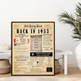 thumbnail image 5 of 71st Birthday Party Decor Poster 71 Years Ago Back In 1953, 5 of 5