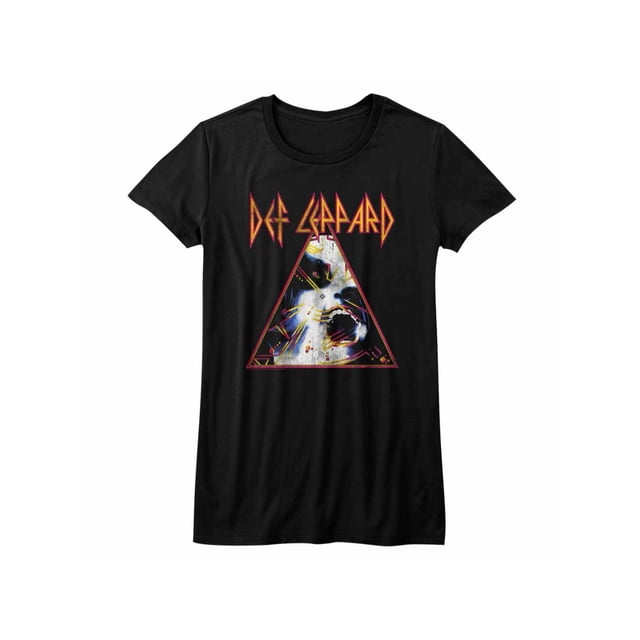 Def Leppard Nobghyst Black Juniors T-Shirt Tee