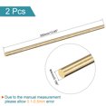 thumbnail image 2 of Unique Bargains 4mm Diameter 350mm Length Brass Solid Round Rod for DIY Craft 2 packs, 2 of 4