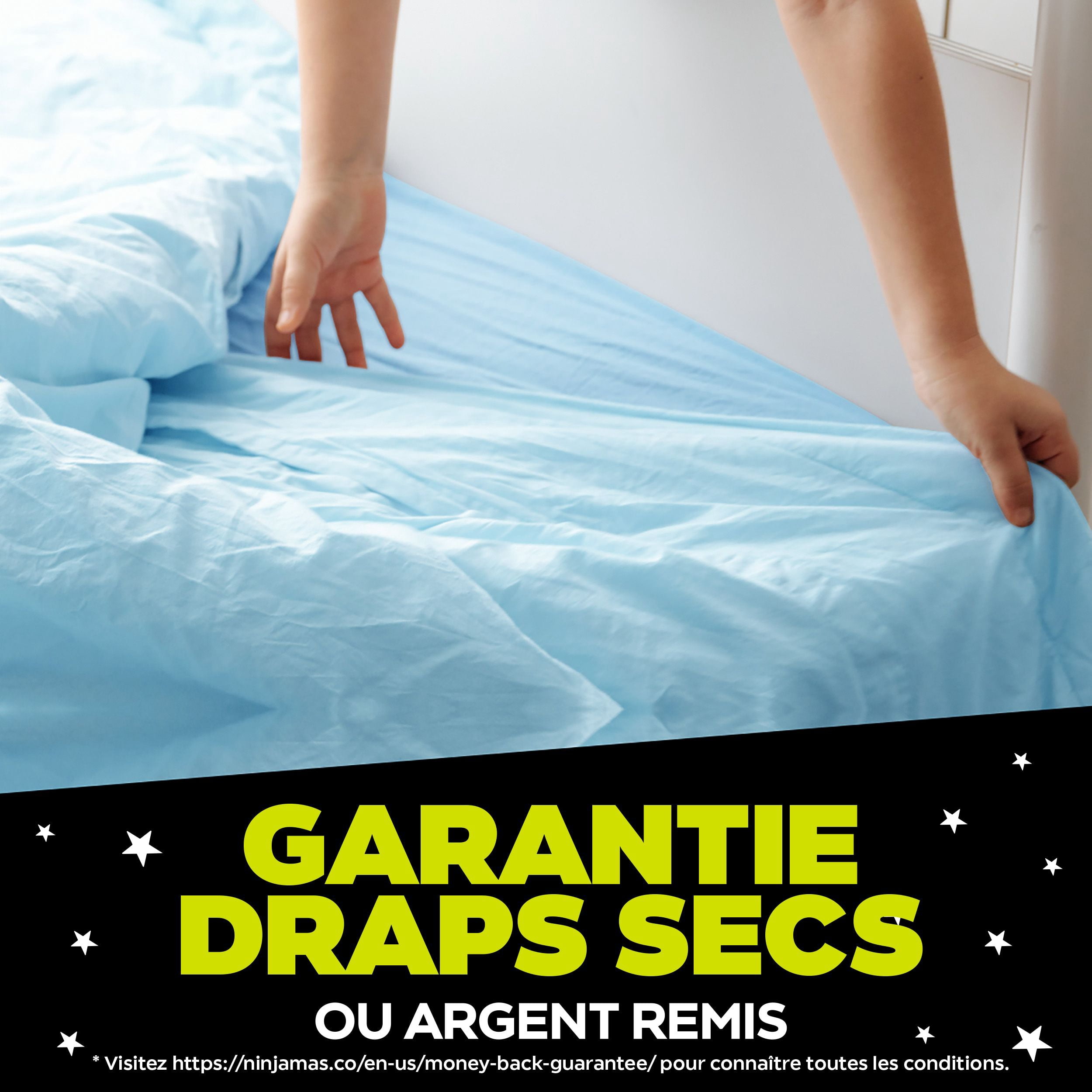 Ninjamas sous-Vêtements de Nuit pour Garçons contre l'Énurésie, Taille g (64-95+ lbs)