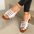 thumbnail image 2 of XZNGL Womens Sandals Solid Breathable Summer Hollow Out Flat Shoes, 2 of 9