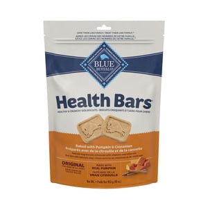 Blue Buffalo Health Bars Crunchy Dog Biscuits, Pumpkin & Cinnamon Dog Biscuits, 16-oz. Bag