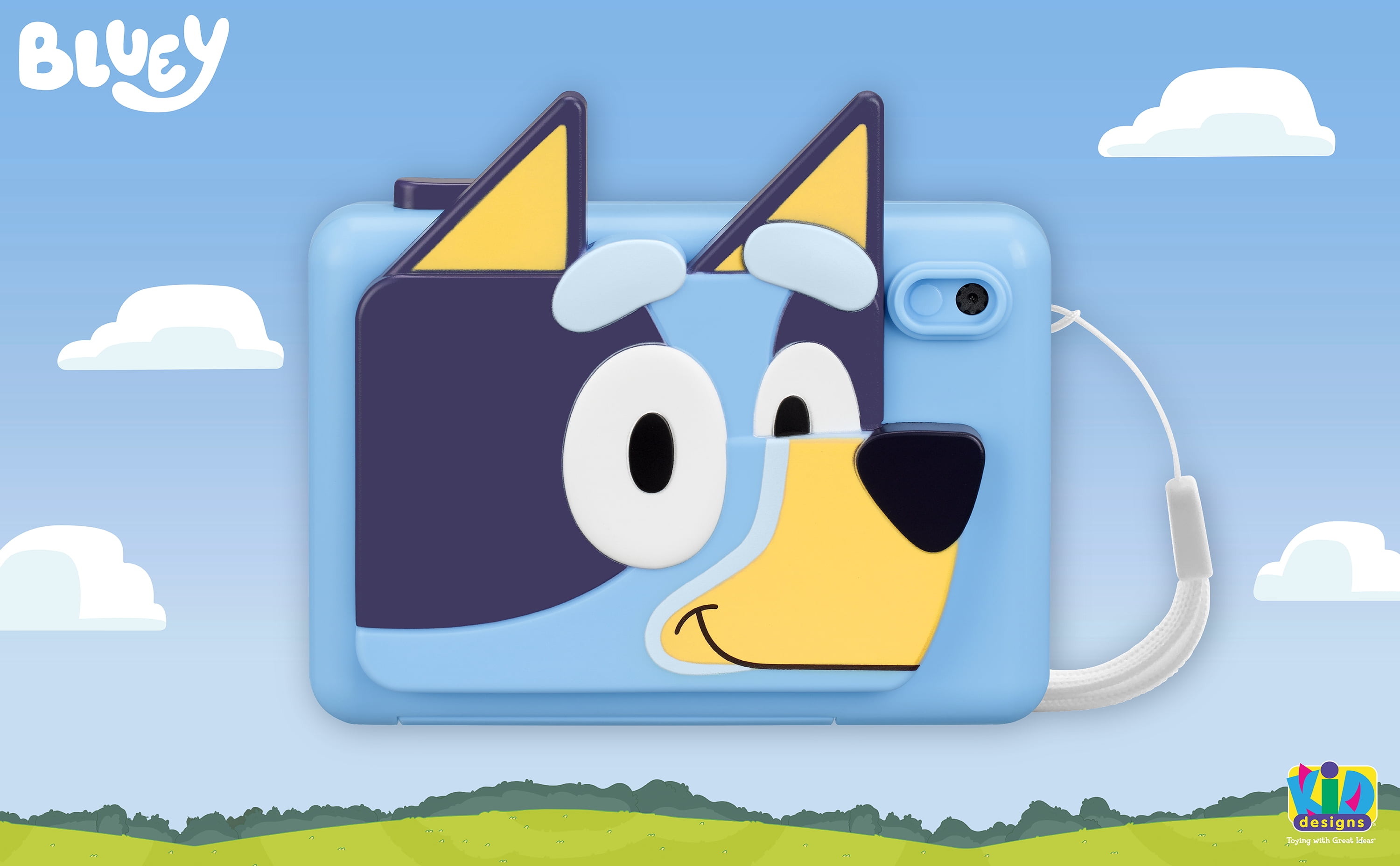 eKids Bluey Digital Camera for Kids with SD Card and Built-in Digital Stickers
