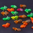 thumbnail image 3 of OUSITAID 20pcs Rubber Simulation Small Goldfish Gold Fish Kids Toy Decoration Bath Toy, 3 of 15