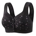 thumbnail image 3 of Plebaso 4 Pack Bras for Women Front Closure Everyday Bralettes Wireless Full Coverage Ladies Push up Bras, 3 of 3
