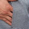 thumbnail image 2 of pitrice Chef Pants Men with Elastic Waist Pockets Baggy Cook Pant Waiter Uniform Skin-friendly Clothes for Restaurant Hotel Cafe Kitchen 2XL Houndstooth, 2 of 5