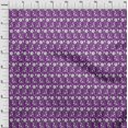 thumbnail image 3 of oneOone Georgette Viscose Fabric Leaves & Floral Block Printed Craft Fabric BTY 42 Inch Wide, 3 of 4