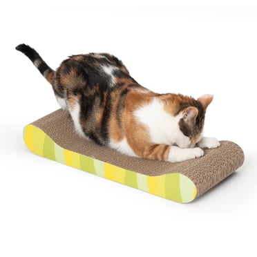 Catit Style Cat Scratcher Bench with Catnip, Jungle Stripes