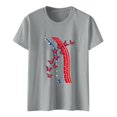 thumbnail image 4 of LUOGENLI T-shirts pour Femme pour Femmes T-Shirt pour Femme Col Rond Haut Imprimé T-Shirt pour Femme T-shirts à Manches Courtes pour Femmes T-Shirt Graphique Fête de la Saint-Patrick Gris TTG, 4 of 4