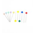 thumbnail image 4 of 100Pcs Plastic Flat Head Pins Straight Straight Quilting Pins Quilting Pins Mixed Color DIY Sewing Needles, Light Color Flower, 4 of 8