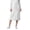 White, variant on Adar Universal Scrub Skirts For Women - Mid-Calf Drawstring Scrub Skirt