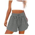 thumbnail image 1 of Timegard Womens Shorts Casual Elastic High Waisted Drawstring Athletic Comfy Shorts with Pockets Sweatshorts, 1 of 4