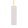thumbnail image 4 of HOLIDAY TIME  5.15 IN,MERRY Christmas Tag, Cream Rectangular Hanging Ornament with Gold Foil Lettering & Gold Ribbon, Gift Wrap Decor, Holiday Label, 4 of 5