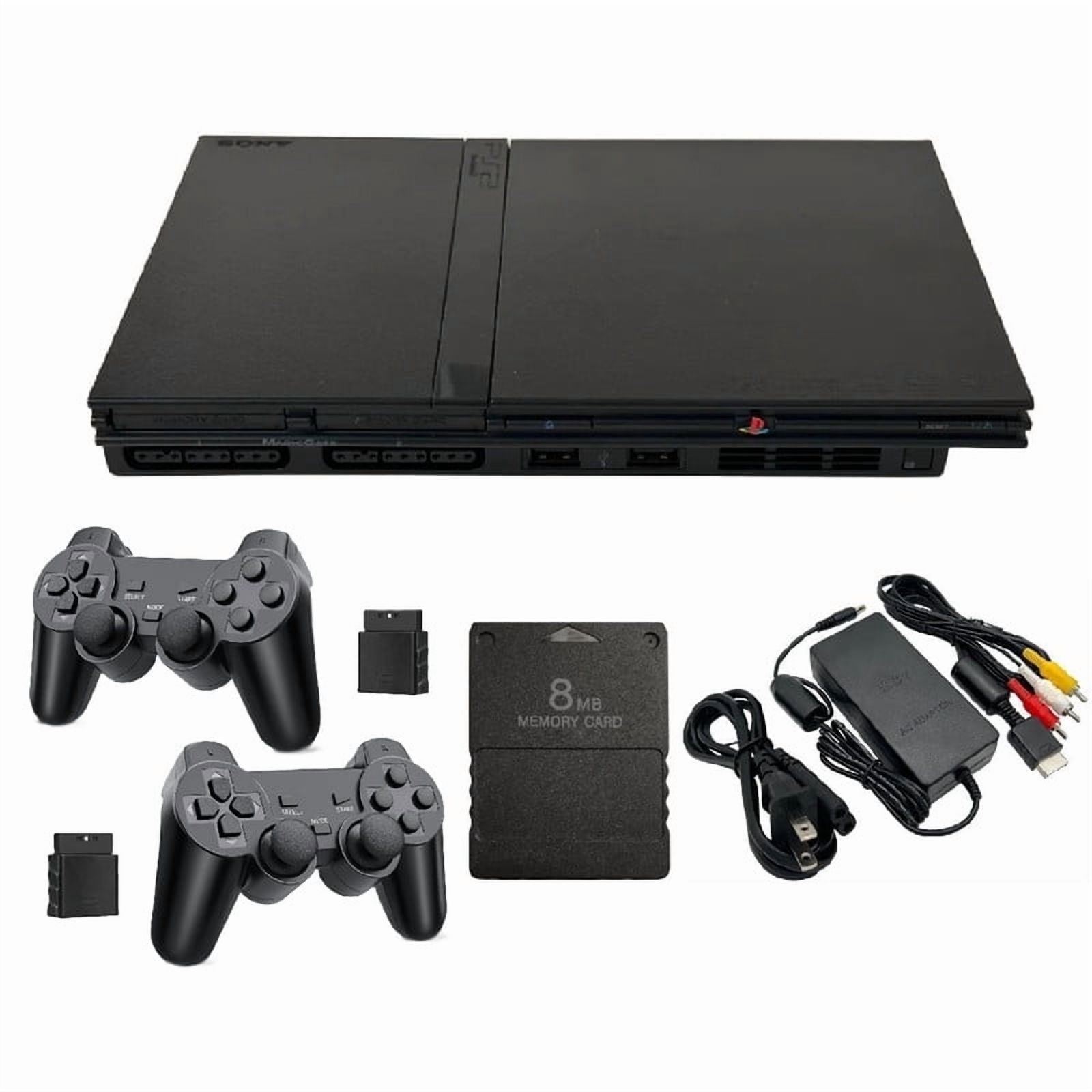 Sony - Playstation 2 PS2 Console Slim Game System with 2 RetroFam